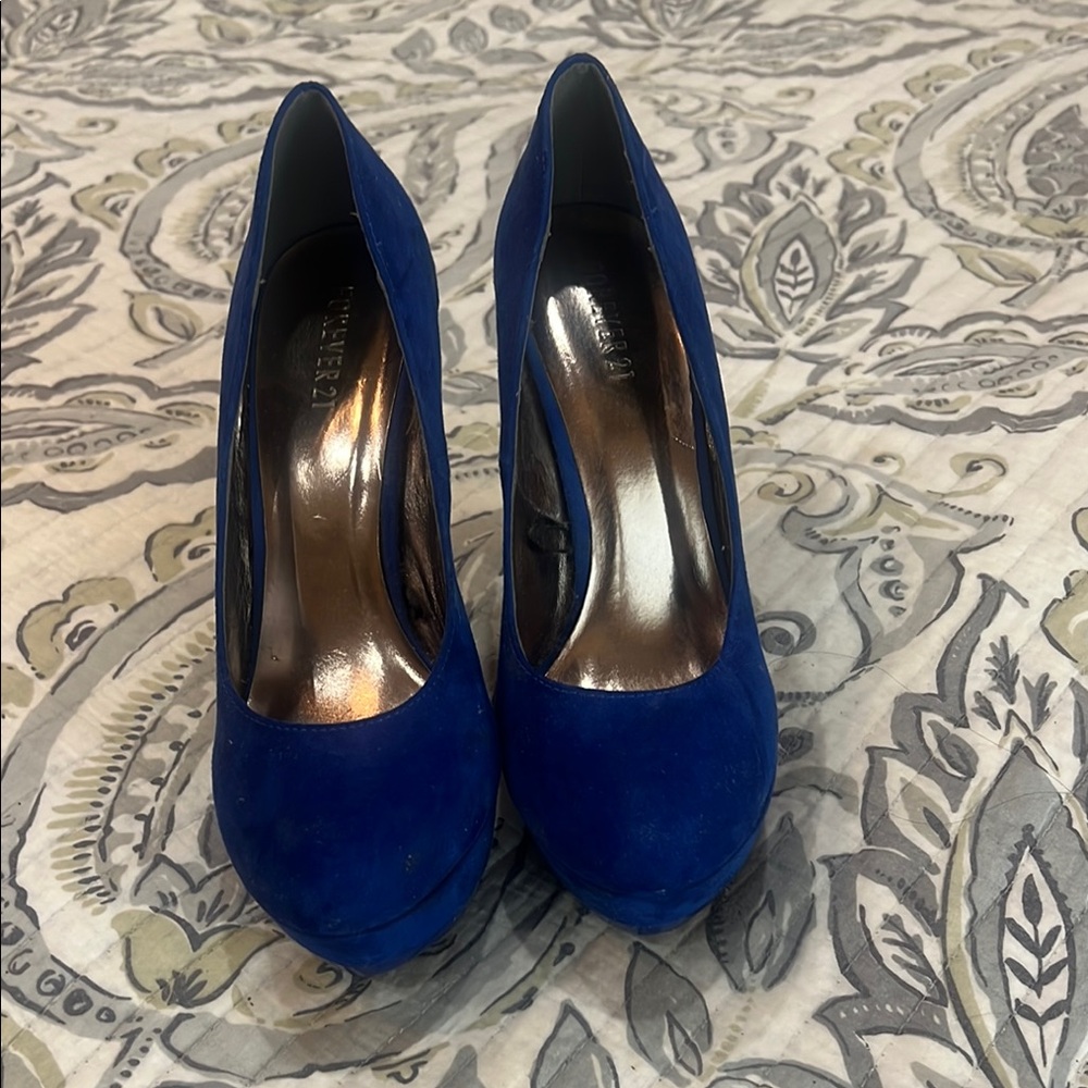 Forever 21 Blue Stiletto Heels